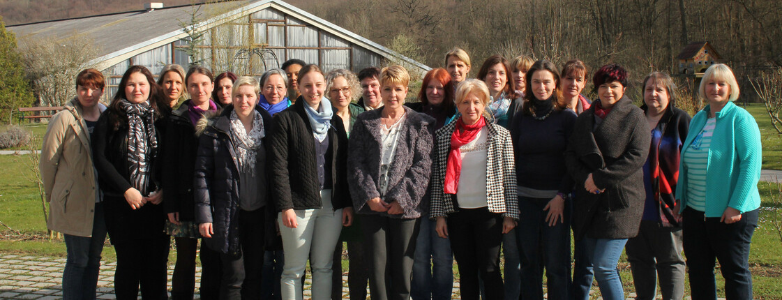 Die MultiplikatorInnen, ihre Teamleitungen und die Projektgruppe  