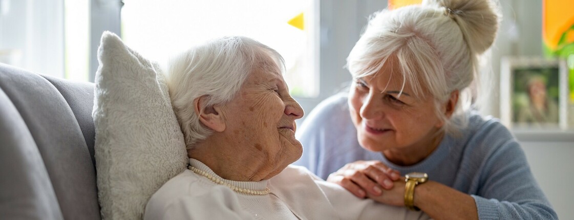 Elderly,Woman,With,Her,Caregiver,At,Nursing,Home