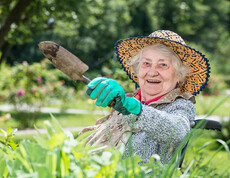 Freude bei der Gartenarbeit