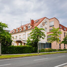 Das Haus Franziskus neben der Feldkirchnerstraße in Klagenfurt.