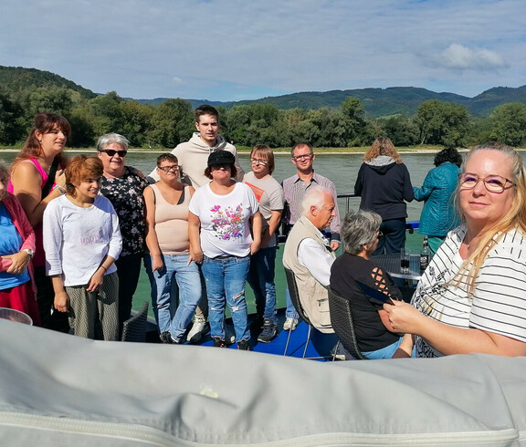 Schifffahrt der Klient*innen des Caritas Hauses Vitus - Caritas Burgenland